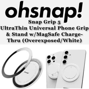 OhSnap!- “Snap Grip 5” Magnetic UltraThin Phone Grip/Stand w/MagSafe Charge-Thru